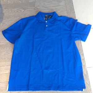 Men's Britches Golf Blue Polo Shirt Classic Collar Short Sleeves - 2X NWT